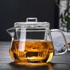 Transparent Glass Tea Pot Heat Resistant Flower Teapot Chinese Tea Cup Set  Puer Tea