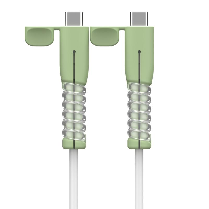 Type C Chargers Cable Protectors Dustproof Cover Silicone Chargers Cable Protective Cap Cord Savers Accessories