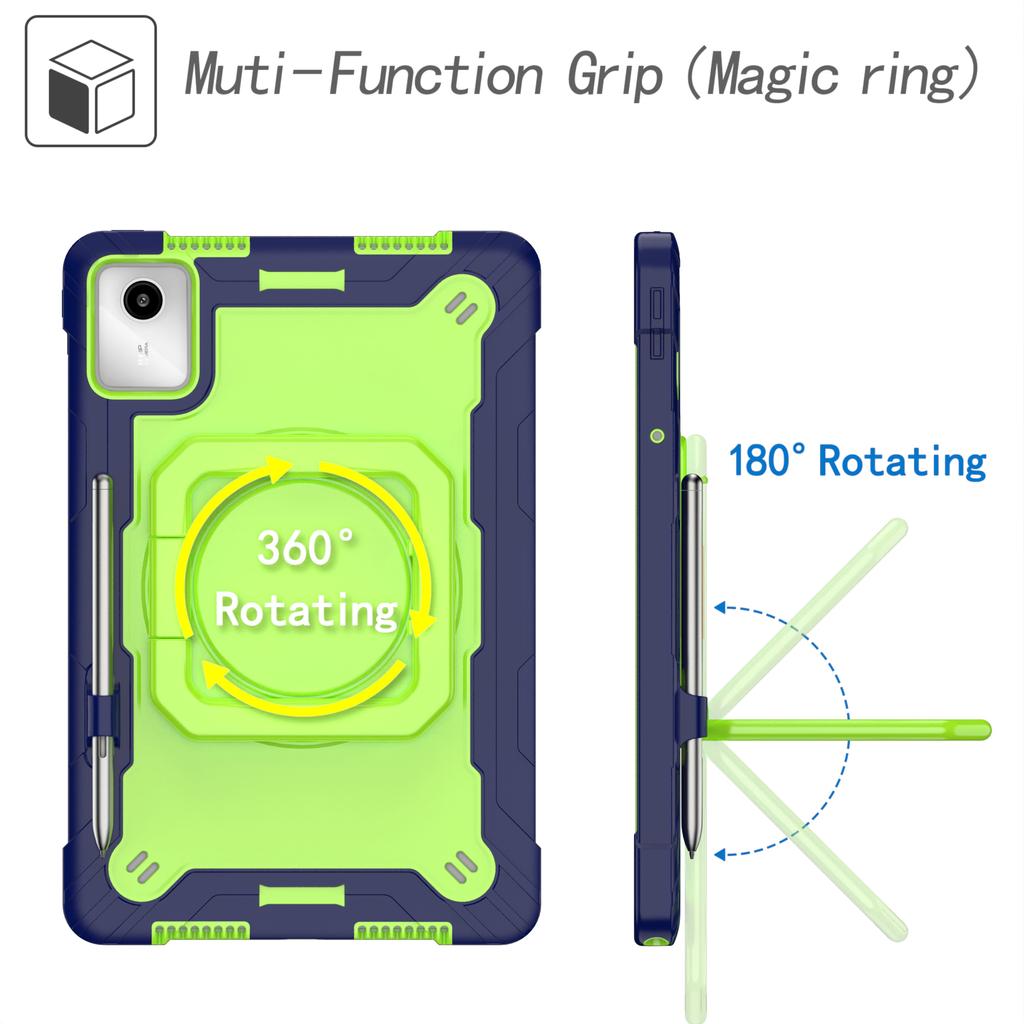 360° Rotatable Kickstand Tablet Case For Lenovo Tab M11 Xiaoxin Pad 2024 11 Inch TB-331FC Stand Cover With Pen Holder