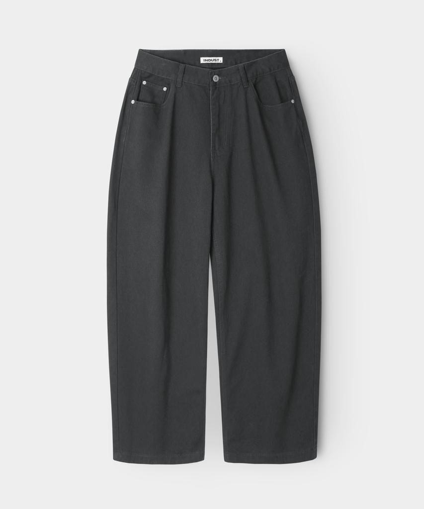 INDUST Barrel Fit Curved Wide Pants_Navy
