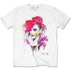 Boy George and Culture Club T Shirt Drawn Portrait Logo Official Mens White M