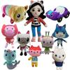 22-25CM Kawaii Gabby Puppenhaus Plüschtier Cartoon Kuscheltiere Meerjungfrau Katze Plüschpuppen für Kinder Weihnachten Geburtstagsgeschenke