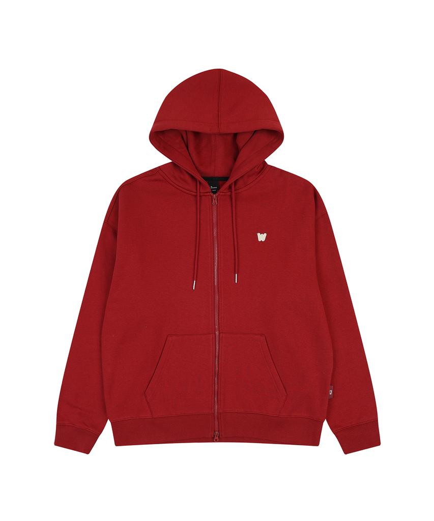 W Standard Double-Fleece Zip-Up Hoodie [4 Colors]