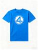 Genuine 2026 New Fantastic Four: Step 1 Logo Print Plus Size Women's Fashion Short Sleeve Loose Sport T-Shirt