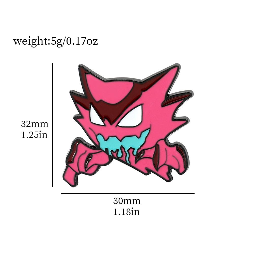 Anime Pokmon Enamel Pins for Backpacks Cute Pikachu Gengar Charmander Brooches Metal Enamel Badges Pins Pokemon Collection Gift