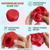 Handmade Watermelon Slushy Squishy Fidget Toy, Soft Slow Rebound Fruit Simulation Squeeze Toy, Stress & Anxiety Relief Gift