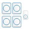 Long-Range Wireless Doorbell with Remote Control, Waterproof, Anti-Interference, and One-to-Four Connectivity