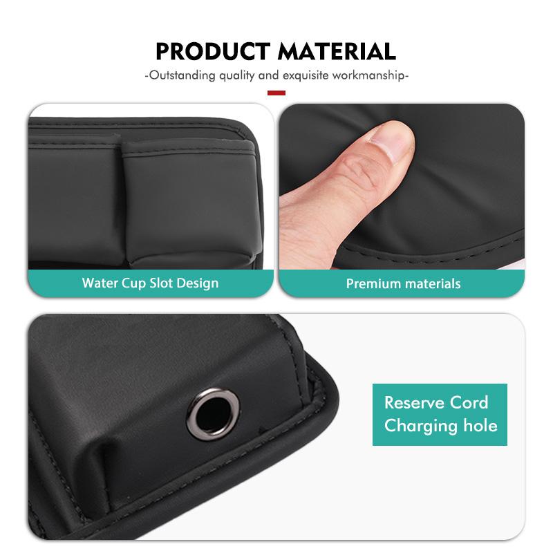 Rjhwp8 Car Front Seat Crevice Storage Box Pocket Cup Key Phone Holder Accessories For Skoda Octavia Superb RAPID FABIA KAMIQ KAROQ