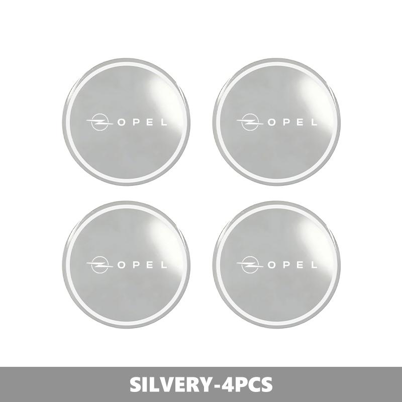 For Opel CorsaA4pcs Car Emblem Wheel Center Hub Caps Badge Wheel Decal Sticker For Opel Astra G H J K F Corsa D Zafira B Insignia Mokka Regal