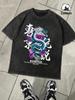Legend Of The Tokyo Dragon Prints Washed TShirts Mens Oversized Cotton T Shirts Summer ONeck Distressed Tops Basic Clothes