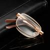 Fashionable Folding Square Reading Glasses for Men ladies Portable Eyeglasses with Case Eyewear Diopter +100 +150 +200 +250 +300 +350 +400