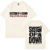 Ock Band System of A Down Mezmerize Μπλουζάκι Ανδρικό και Γυναικείο Ρετρό Εναλλακτικό Μεταλλικής Μουσικής Μπλουζάκι Μόδας Oversized Μπλουζάκι