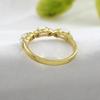 Vergoldeter Mondsteinring, Geburtsstein Schmuck, 925 Sterling Silber, Geschenk für Sie, Zarter Damenschmuck, Vergoldeter Ring
