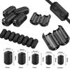 Snap Type Ring Core Ferrite Bead Clamp Black Anti-interference Filter Clip Snap Filters Holder 3.5/5/7/9/13mm Cable Connector