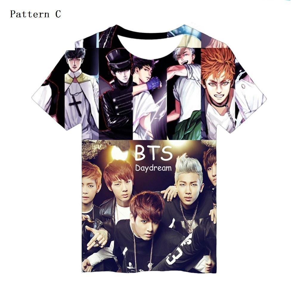 Premium Quality Kpop Bts 3d T-shirt Bangtan Boys Love Yourself Short Sleeve Apparel