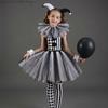 Chicas Tulle Clown Tutu Cosplay Halloween Fancy Costume Enfant Set Music Festival Circus Stage Performance Carnival Outfit 2026