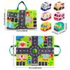 Baby Montessori Soft Car Toy Featuring Map Engage With Mat & Storage Bag