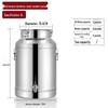 Molona 304 Stainless Steel Storage Pail with Faucet