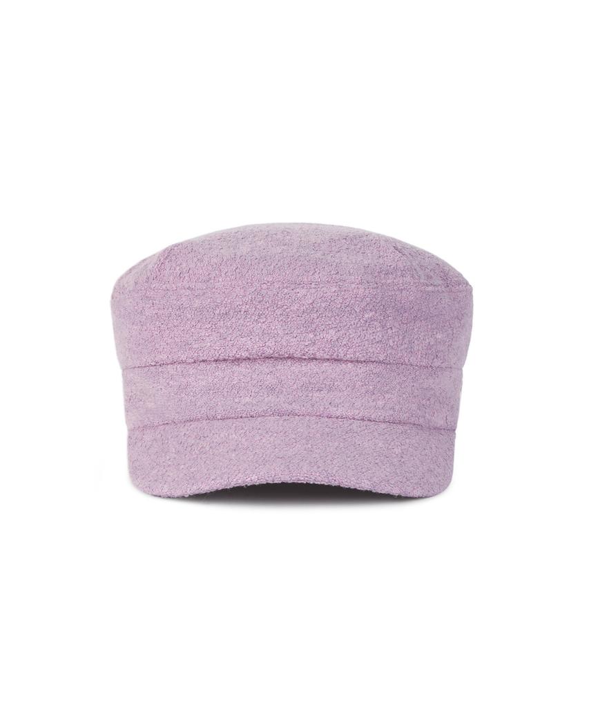Bajal Va Square Studded Wool Sailor Cap Purple
