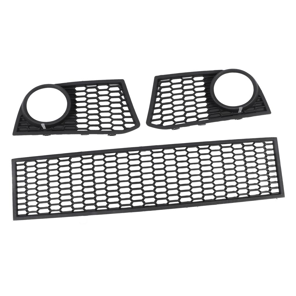 3 STUKS Voorbumper Midden Ondergrille En Mistlamp Bezel Grille 51117906198 voor 5 Serie F10 2011