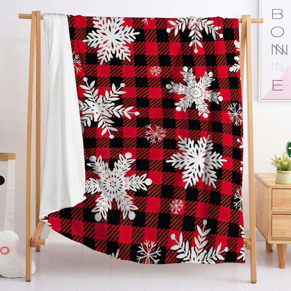 Flannel Blanket Bedroom Blanket Blanket Digital Print Christmas Blanket Bedroom