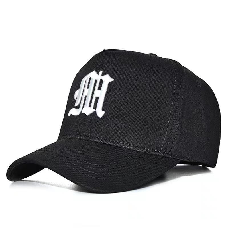 Unisex Gothic Letter M Embroidery Adjustable Trucker Baseball Hat Spring Autumn Outdoor Travel for Women Men