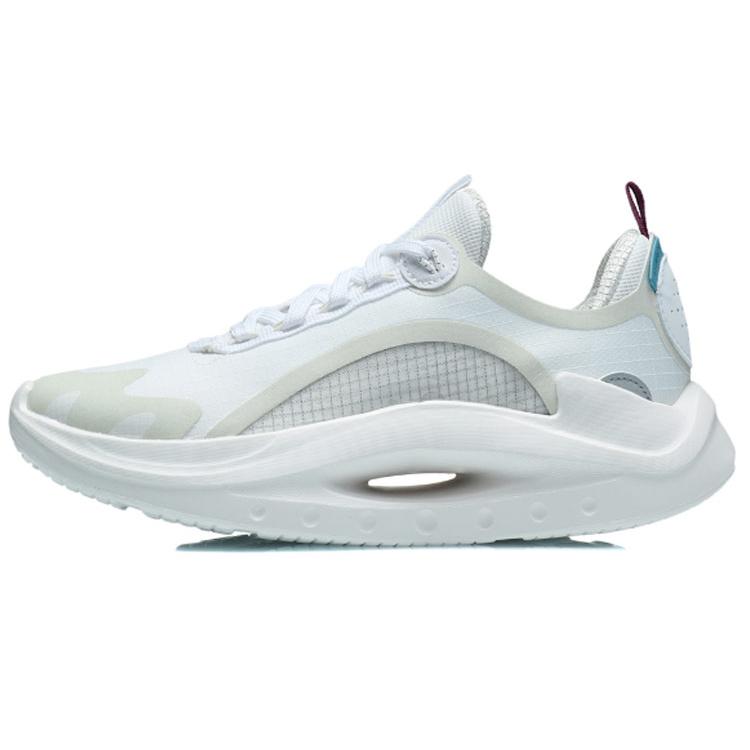Li Ning Apocalypse Tianqi Culture Sports Lightweight And Breathable Low Top Running Shoes Women's Light Gray Purple ARYR006-1