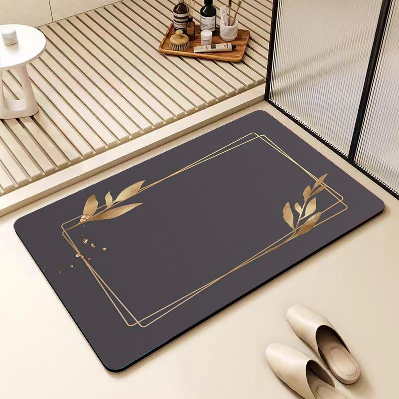 Nordic Eenvoudige Diatomeeënaarde Vloermat Toilet Badkamer Antislipmat Badkamerdeur Absorberende Mat