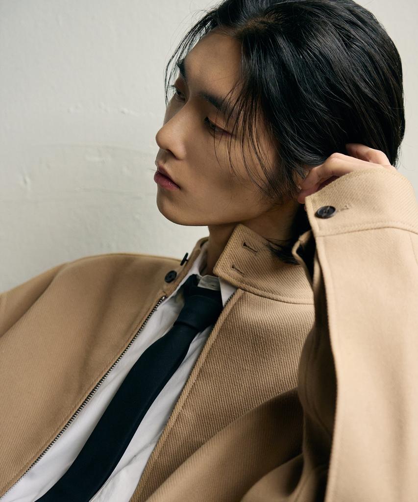 Rotember Flap Twill Harrington Jacket [Beige]