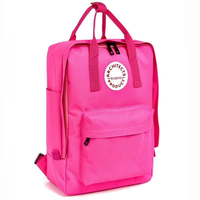Man Er Wei Letter Print Oxford Material Travel Backpack With Multiple Compartments For Men And Women