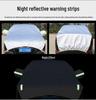Thickened Fleece Insulated Car Half Cover: Sunshade, Frost & Rain Protection.