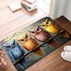 1pc soft and comfortable cartoon cat door mat, bedroom small carpet, entrance door mat, living room floor mat, hand washable mat