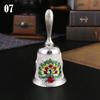 Hand Call Bell Retro Metal Dinner Hand Cranked Bell Altar Wicca Divination Pagan Wedding School Decor Christmas Tree Ornaments