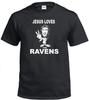 JESUS LOVES THE RAVENS CHRISTIAN FOOTBALL FAN BALTIMORE JERSEY T-shirt