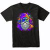 Santa Claus Psychedelic Christmas Art T-Shirt Vibrant Colorful Watercolor Shirt