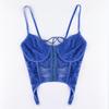 Spring Summer Women's Clothing Spicy Girl Style Lace V-neck Chest Revealing Small Vest for Women Camis & Tank Tops