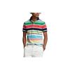 Polo SS23 Striped Logo Embroidered Short Sleeve Polo Shirt Men Polo Shirts Multicolor MNPOKNI1N822215-100