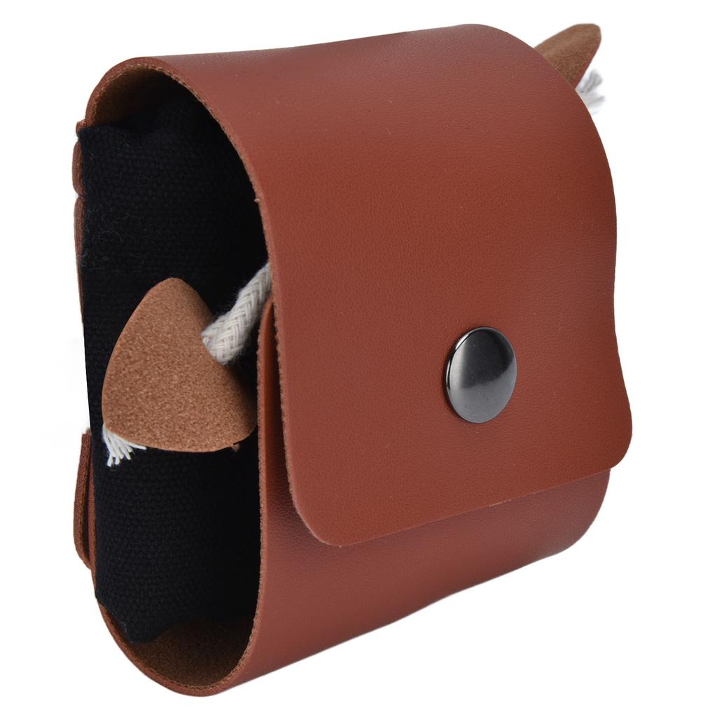 Foraging Pouch PU Leather Fruit Picking Storage Bag Waist Hanging Tool Bag for Outdoor Camping