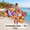 Personalized Beach Towel,The Amazing Digital Circus Custom Printed Name Text, Super Absorbent Towel For Beach Vacation