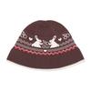 KIRSH Cherry Bunny Knit Bucket Hat [Brown]