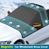 Car Windshield Snow Cover Magnetic Snow Shield Automobile Anti Freeze Snow Windshield Covers Windproof Snow Cover For Vehicles