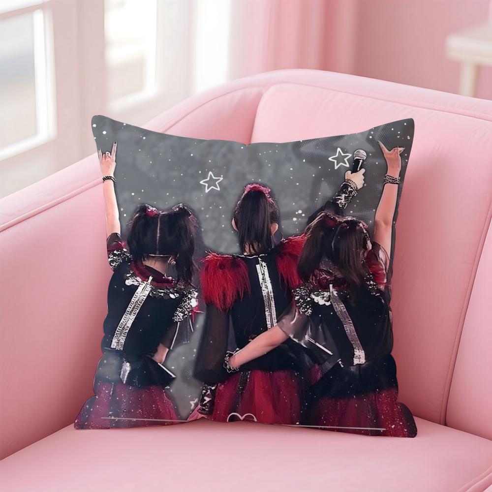 Girlgroup Metal BBBabymetal Cushion Cover Pillow Case Soft Skin Friendly Fabric Comfort  Concealed Zipper