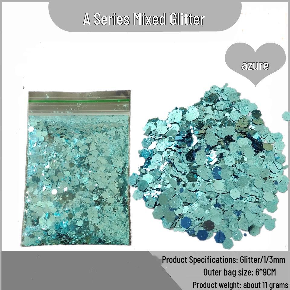 Cross-Border Nail Art Glitter Sequins 1/3MM - Basic Colors for DIY Nightclub Stage Style Resin Drip.