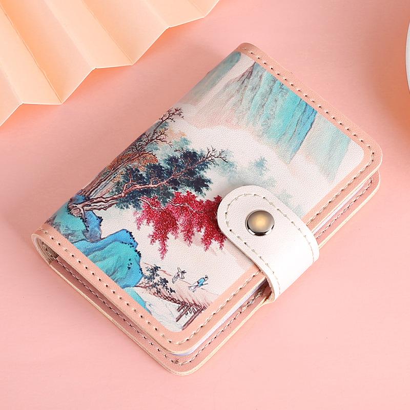 Schattige Hond Print Creditcardhouder Portemonnee Mini Zakelijke Bus Houder Portemonnee Kleine Studentenpas Werk ID Opbergtas Etui