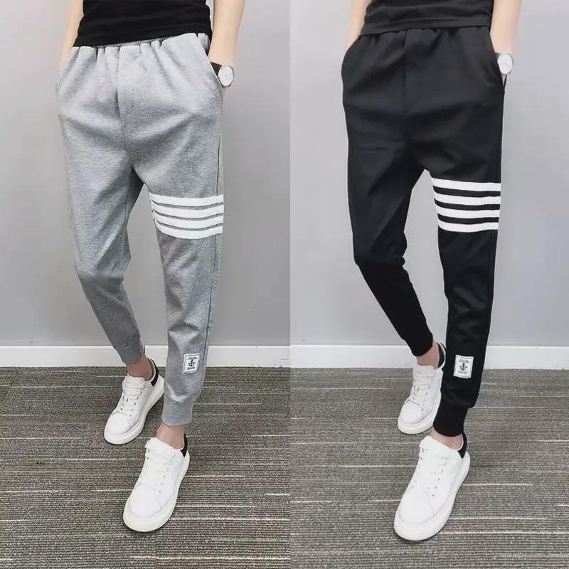 Pharaoh Men's Slim-Fit Summer Nine-Point Casual Pants