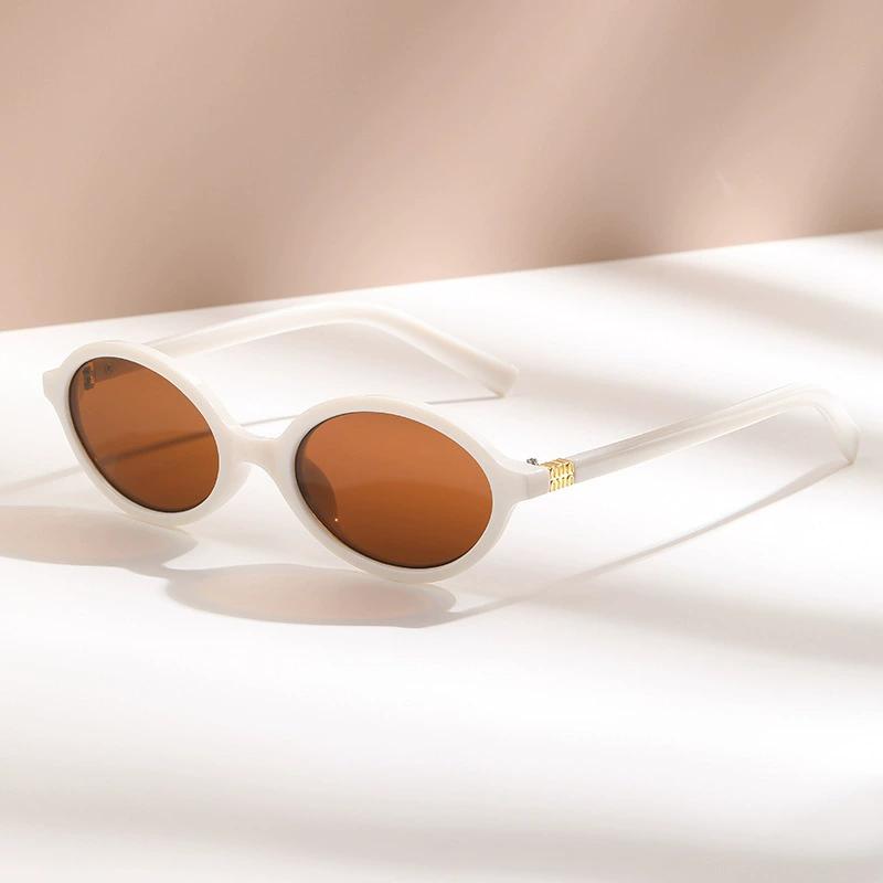 Sexy Small Oval Leopard Sunglasses Women Lovely Ins No Makeup Plain Glasses Frame Men Eyewear Cute Decorative Computer Glasses