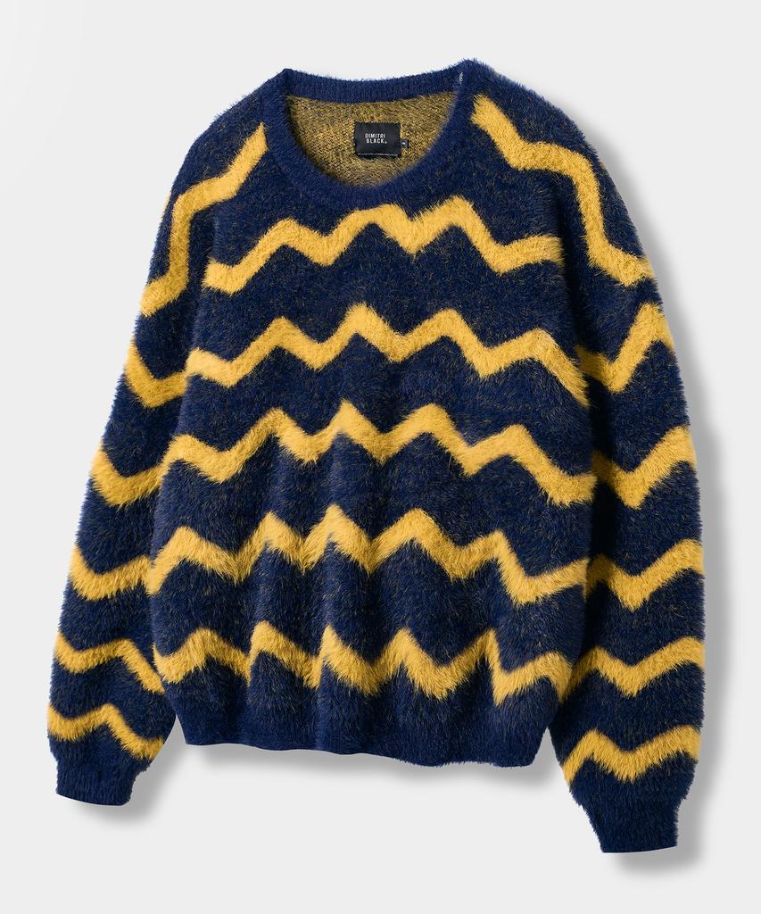 Dimiteulibeullaeg Essential Hairy Round Knit_Wave Navy