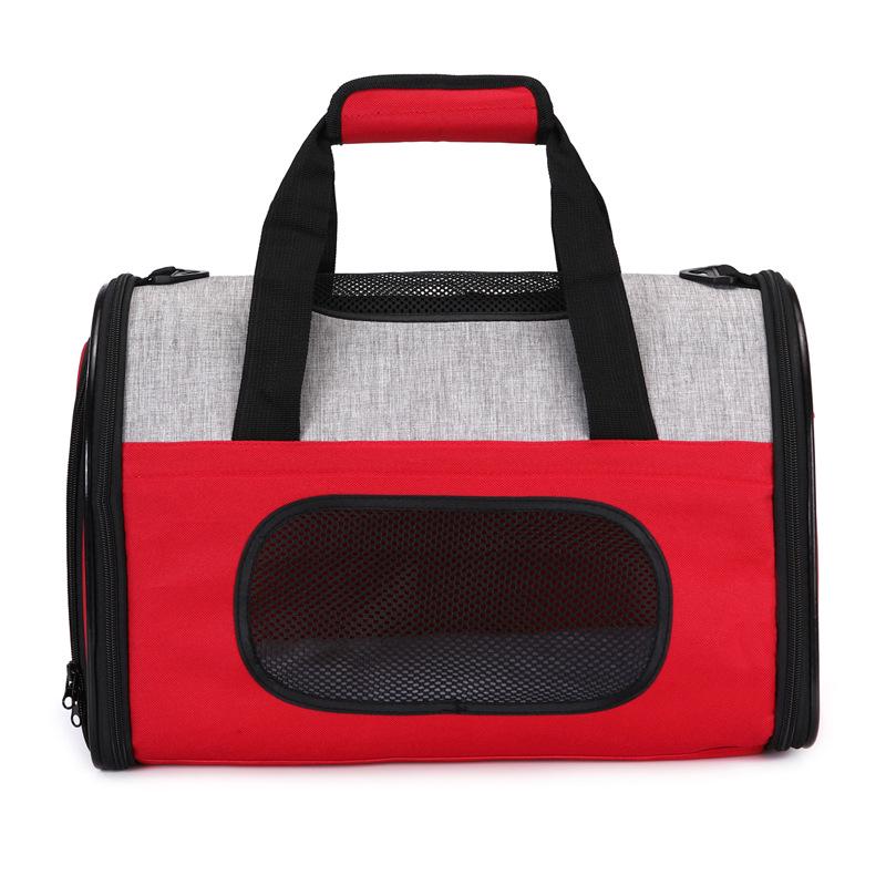 Outdoor Portable Folding Pet Travel Bag with Steel Wire Frame for Dogs and Cats