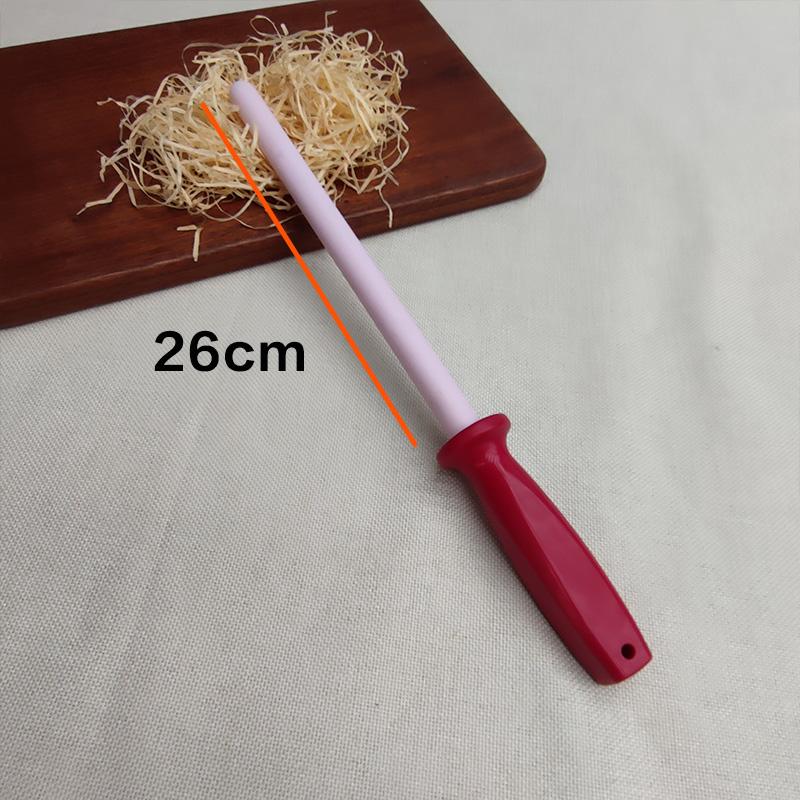 1Pcs Knife Sharpening Rod 10inch Ceramic Kitchen Knife Sharpeners Steel Professional Grinding System Knives Tool Household Use