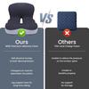 Memory Foam Seat Cushion Ergonomic Driver Cushion with Center Hole Back Support Car Seat Cushion for Buttocks Lumbar Support Office Chair Wheelchair